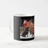 Mug Noël de chiot de Labrador (Devant gauche)