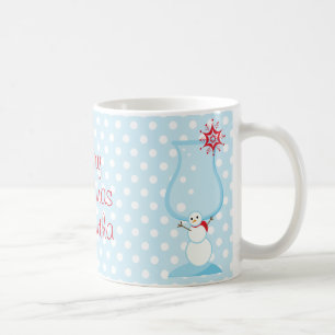 Mug Noël de cocktail de bonhomme de neige de Noël