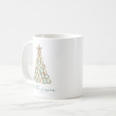 Mug Noël de Coquilles d'Huîtres Côtières (Devant gauche)