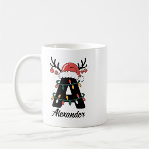 Mug Noël de famille monographique Vacances personnali