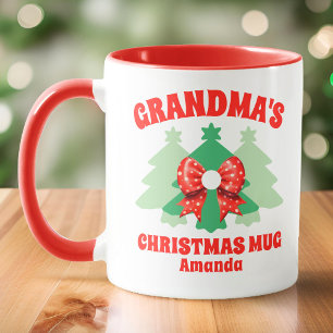 Mug Noël de grand-mère personnalisée