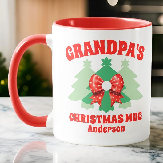 Mug Noël de grand-père personnalisé
