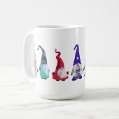 Mug Noël de groupe Scandi Gnomes (Devant gauche)