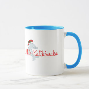 Mug Noël de Hawaïen de dauphin de Père Noël