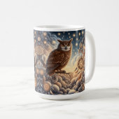 Mug Noël de hibou (Devant droit)