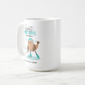 Mug Noël de hockey sur glace personnalisé (Devant gauche)