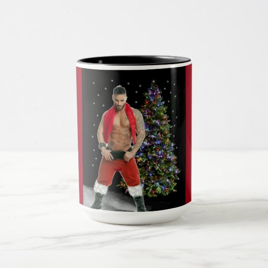 Mug Noël de Hunk Buff Père Noël (Centre)