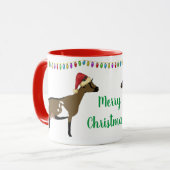 Mug Noël de la chèvre laitière naine nigériane (Devant gauche)
