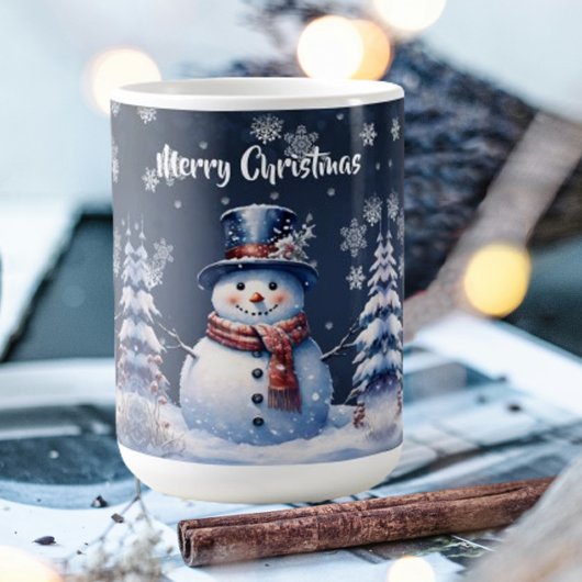 Mug Noël de la forêt d'hiver