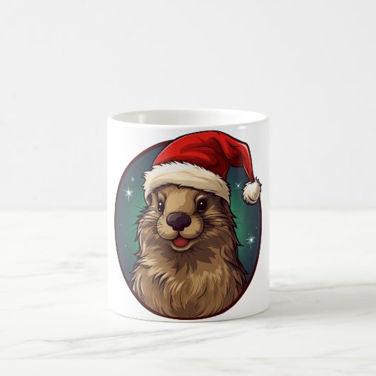 Mug Noël de la marmotte (Centre)