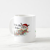 Mug Noël de la mignonne Otter Reindeer (Devant gauche)