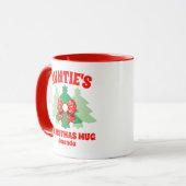 Mug Noël de la tante personnalisée (Devant gauche)