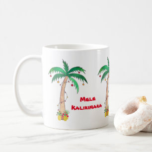 Mug Noël de l'ananas Mele Kalikimaka Palm Tree