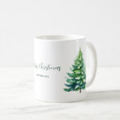 Mug Noël de l'arbre personnalisé (Devant droit)