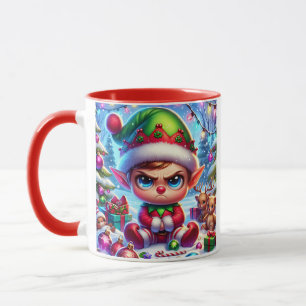 Mug Noël de l'elfe grincheux