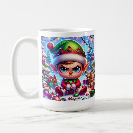 Mug Noël de l'elfe grincheux (Gauche)