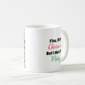 Mug Noël de l'elfe grincheux (Devant droit)
