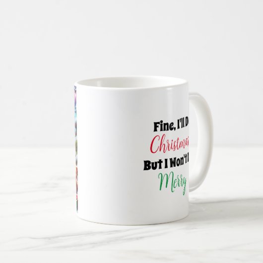 Mug Noël de l'elfe grincheux (Devant droit)