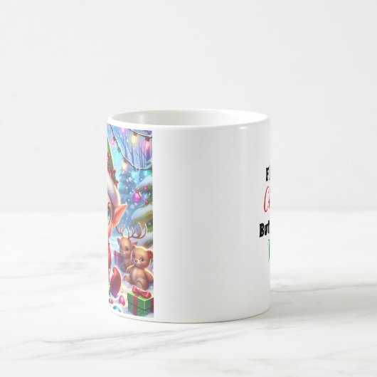 Mug Noël de l'elfe grincheux (Centre)