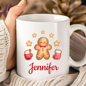 Mug Noël de l'homme en pain d'épices mignon