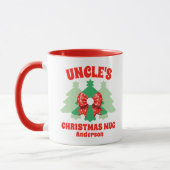 Mug Noël de l'oncle personnalisé (Gauche)