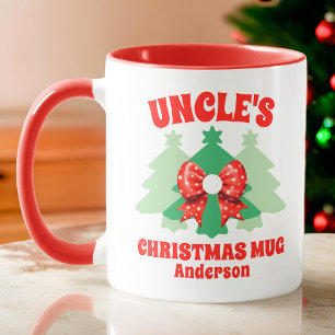 Mug Noël de l'oncle personnalisé
