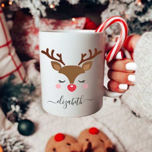 Mug Noël de mignonne Reindeer