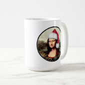 Mug Noël de Mona Lisa Santa Hat (Devant droit)