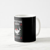 Mug Noël de Noël de Shark laid (Devant droit)