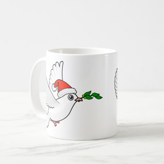 Mug Noël de Peace Dove (Devant gauche)