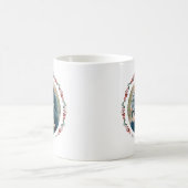 Mug Noël de photo botanique moderne (Centre)