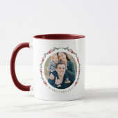 Mug Noël de photo botanique moderne (Gauche)