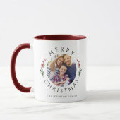 Mug Noël de photo botanique moderne (Gauche)