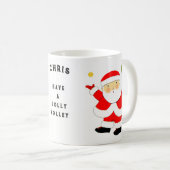 Mug Noël de Pickball (Devant droit)