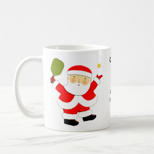 Mug Noël de Pickball (Gauche)