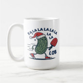 Mug Noël de pickleball (Gauche)