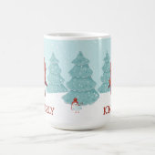 Mug Noël de pingouin personnalisé (Centre)