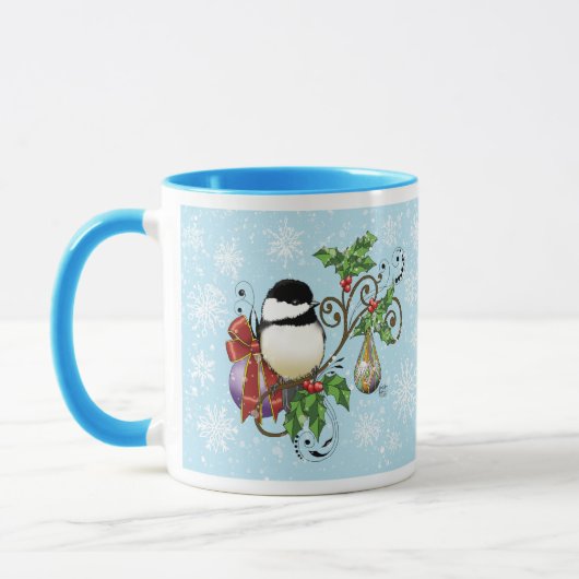 Mug Noël de poulet d'hiver (Gauche)