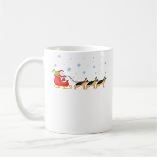 Mug Noël de renne de chien de berger allemand du pèr