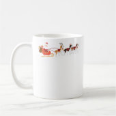 Mug Noël de renne de chien du père noël St Bernard (Gauche)