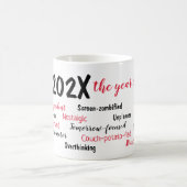 Mug Noël de révision de l'année 2025 personnalisé (Centre)