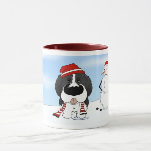 Mug Noël de Terre-Neuve (Centre)