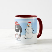 Mug Noël de Terre-Neuve (Devant droit)