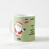 Mug Noël de volley-ball (Devant gauche)
