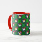 Mug Noël de volley-ball (Devant gauche)