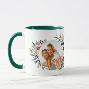 Mug Noël d'élégance À feuillage persistant enchantée