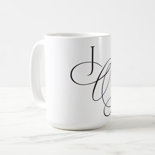 Mug Noël d'élégance À feuillage persistant enchantée (Devant gauche)