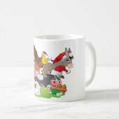 Mug Noël des animaux de ferme (Devant droit)