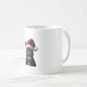Mug Noël des Bulldog français (Devant droit)