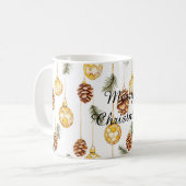 Mug Noël des cônes de pin de miel (Devant gauche)